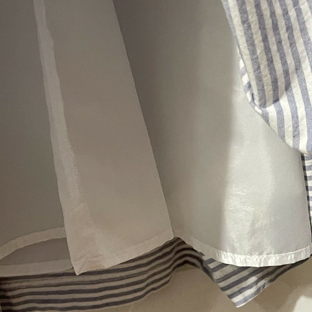 Tommy Hilfiger Women’s Size 6 Blue Striped Lace Sleeveless Lined Pleated Dress - Picture 5 of 10